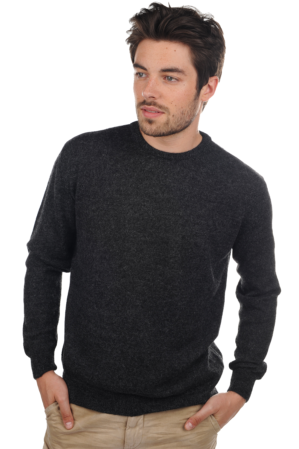 Baby Alpaca men nestor alpa charcoal marl 2xl